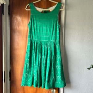 Anthropologie dress green medium